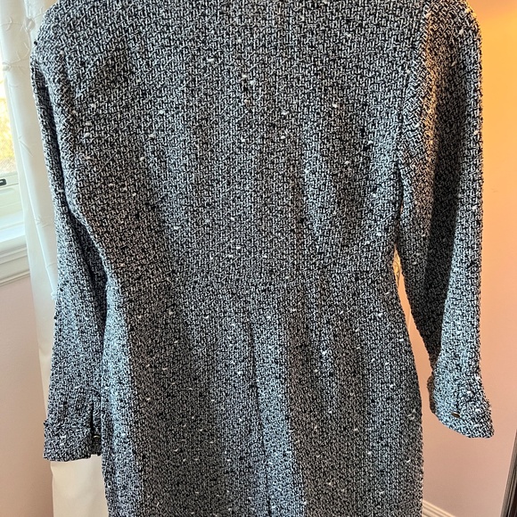 Zara Tweed Black & White dress with Cream Bodice - Picture 3 of 5